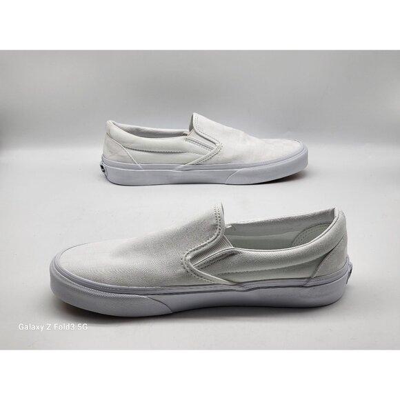 Vans Classic Slip On VN000EYEX1 Wom Shoes Sneakers White Skate Size 8.5 - Picture 3 of 10